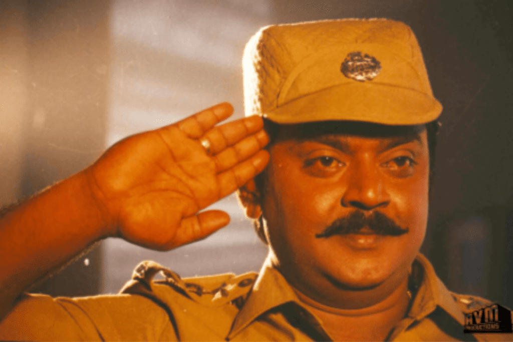 Vijayakanth as a Police