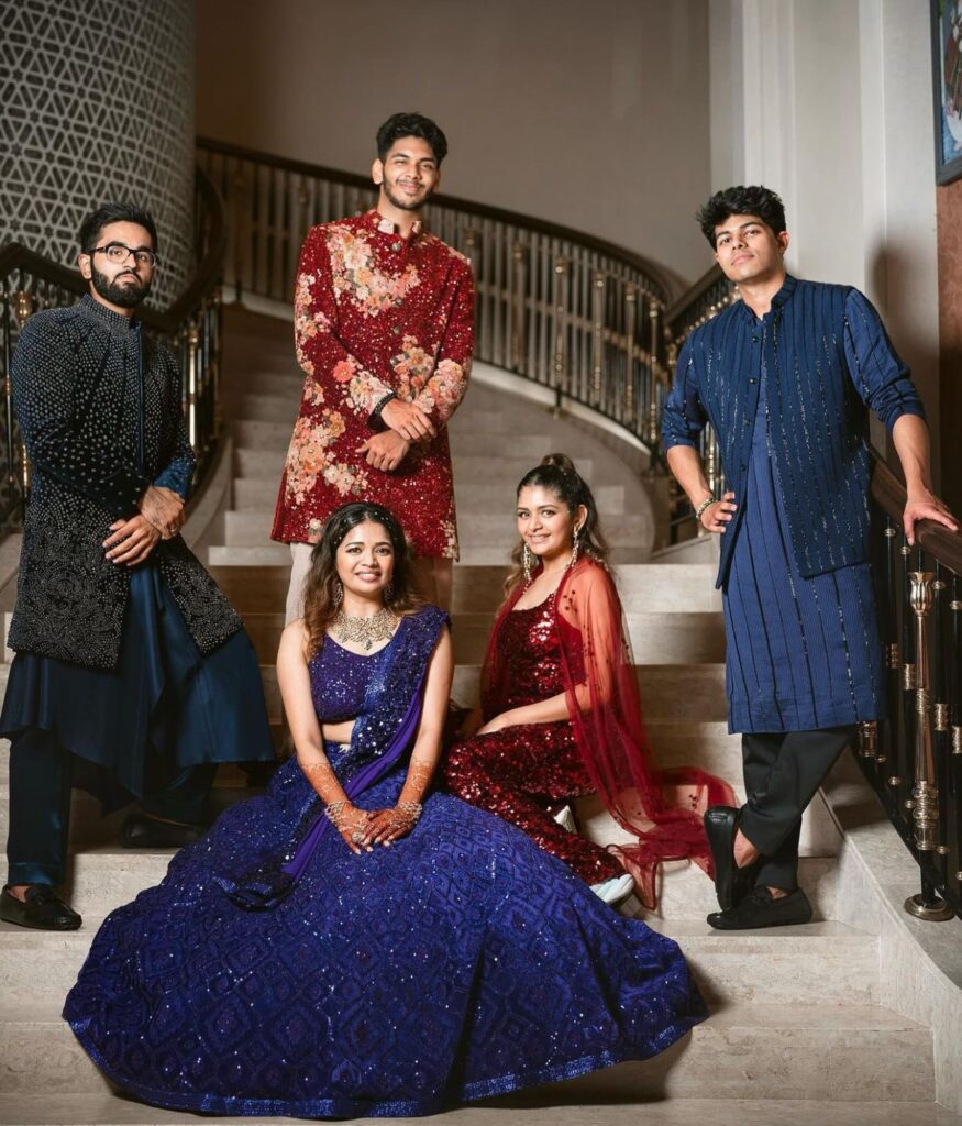 Jason Sanjay with Aditi Shankar and family