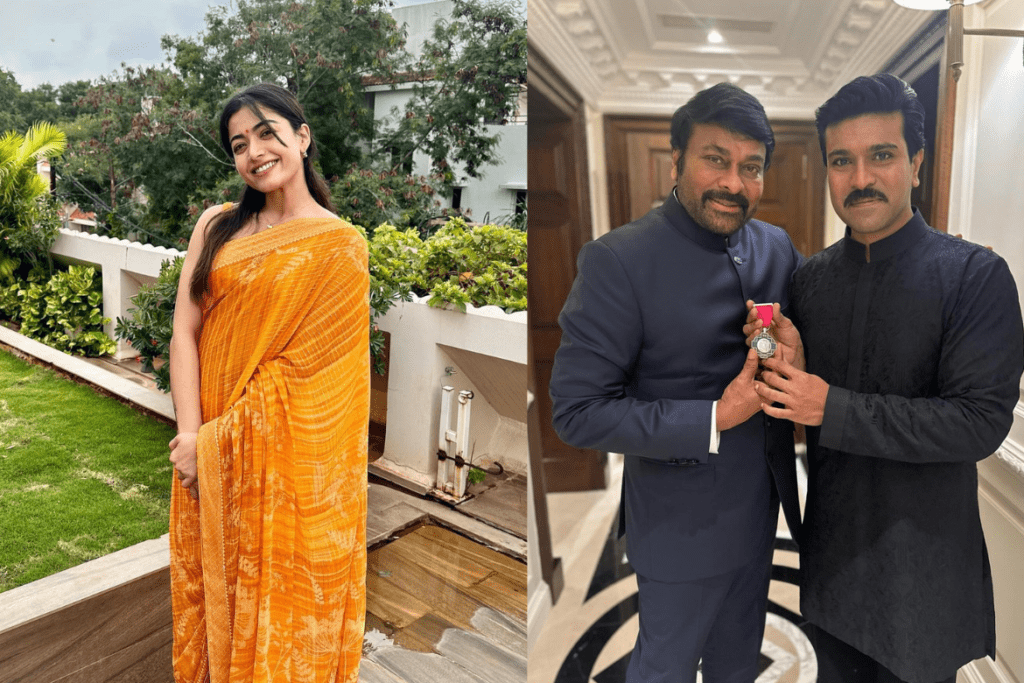 Rashmika Mandanna, Chiranjeevi and Ram Charan donates