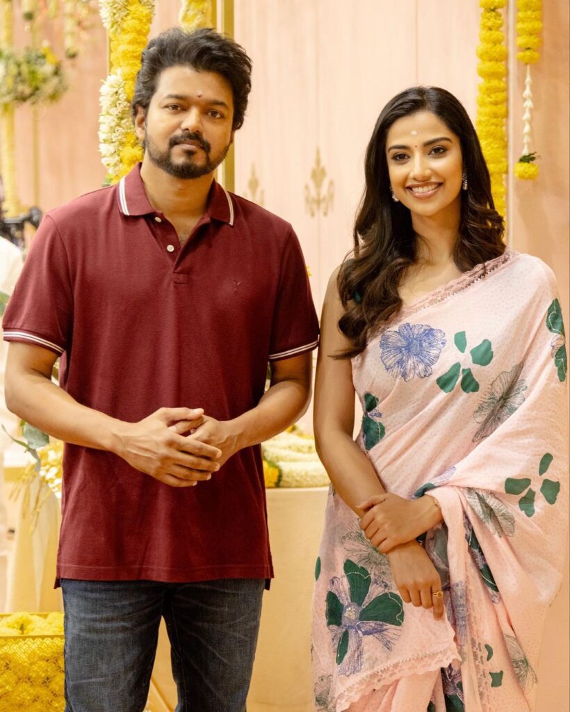 Meenakshi Chaudhary with Vijay