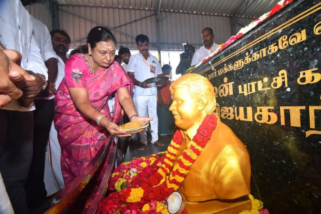 Vijayakanth birthday statue reveal