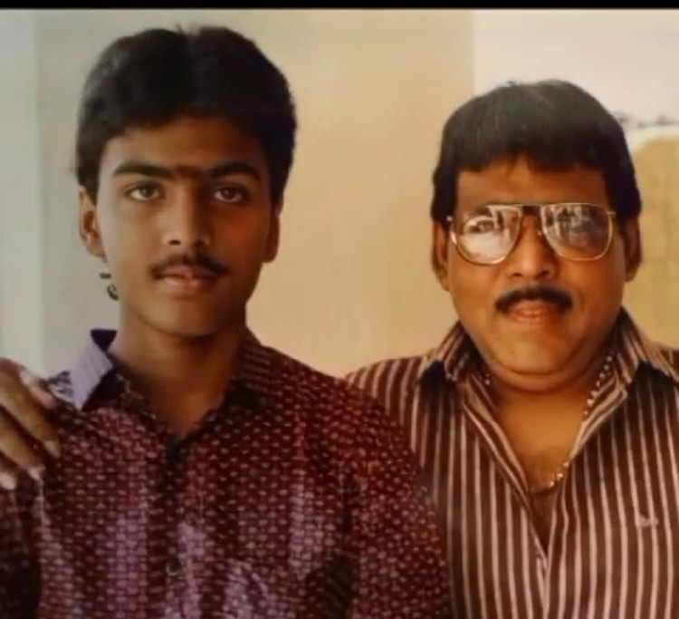 Malaysia Vasudevan with his son Yugendran
