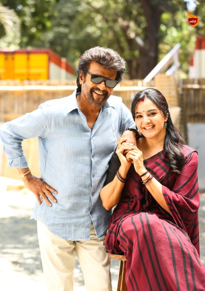 Rajinikanth and Manju Warrier